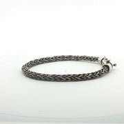 925 Sterling Silver 7 Inch Men's Rope Bracelet